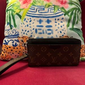 Louis Vuitton Monogram Macassar Zippy Dragonne Wallet